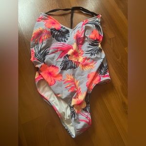 Pink VS Tropical Bathing Suit